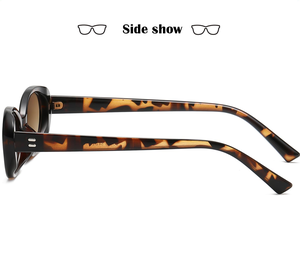 UV Protection Retro Oval <b>Sunglasses</b> for Women High Quality <b>Blue</b> Photochromic Lenses Customizable Trendy Star Hot Transparent Red - Product Image 2