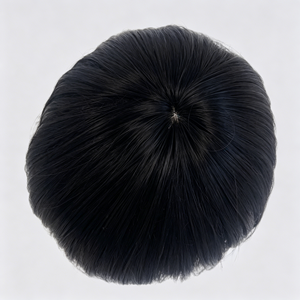 Perruque pour homme, style japonais bidimensionnel, noire, universelle, pour adolescent, <span class=keywords><strong>avec</strong></span> <span class=keywords><strong>frange</strong></span>, en fibre haute température 100%, à ondulations naturelles, pour usage quotidien - Product Image 6