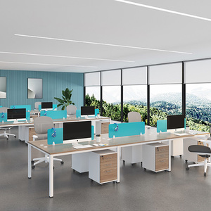 Estación de Trabajo Modular/E1 <span class=keywords><strong>MFC</strong></span>/Muebles de Oficina, Escritorio de Oficina de Diseño Moderno, Muebles para PC, Conjunto de Mesa y Silla de Oficina - Product Image 2