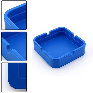 Cendrier carré en silicone personnalisé, résistant à la chaleur, pour la maison, les fêtes et les bars, cendrier en silicone pour cigarettes - Product Image 3