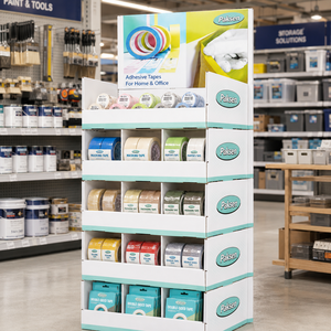 Étagère de présentation en papier avec logo personnalisé, support en carton ondulé écologique pour la nourriture pour animaux, la promotion des accessoires pour animaux - Product Image 3