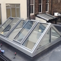 Fenêtres de toit en verre de lucarne de maison sur mesure Lucarnes électriques Grand atelier Lucarnes de toit coulissantes pliantes