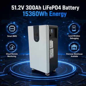 แบตเตอรี่ U Poland Stock 51.2V 300Ah LiFePO4 15kWh สำหรับบ้าน ระบบพลังงานแสงอาทิตย์ ESS พร้อมระบบจัดการแบตเตอรี่อัจฉริยะ BMS ควบคุมผ่านระบบคลาวด์ แบตเตอรี่ ESS แบบเคลื่อนย้ายได้ 6000+ รอบการใช้งาน - Product Image 1