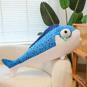 Peluche géante <span class=keywords><strong>Angela</strong></span>, animal marin sous-marin, poupée Moscot, gros yeux et bouche, jouet en peluche poisson-clown mignon - Product Image 5