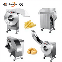Volledig Automatische Multifunctionele Commerciële Snijmachine voor Groenten, Aardappel Frites en Chips