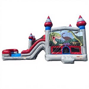 ปราสาทเป่าลม PVC แบบคอมโบสำหรับใช้งานเชิงพาณิชย์ - Product Image 1