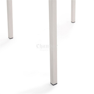 स्टेनलेस स्टील आउटडोर पैटियो गार्डन डाइनिंग टेबल और कुर्सी फर्नीचर सेट - Product Image 6