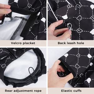 ملابس الكلاب الفاخرة ذات العلامة التجارية حسب الطلب 2024 للبيع بالجملة ملابس حيوانات أليفة مطبوع عليها معطف مطر مقاوم للماء للكلاب - Product Image 4