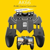 AK66 manette de jeu PUBGes à six doigts manette de jeu métal déclencheur tir feu gratuit manette de jeu pour téléphone mobile IOS Android
