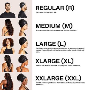 Bonnet de bain en silicone personnalisé pour dreadlocks, extensions de cheveux longs, couverture d'<span class=keywords><strong>oreille</strong></span>, bain de <span class=keywords><strong>piscine</strong></span>, douche, bonnet de bain extra large - Product Image 2