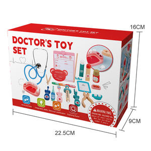 En bois Montessori Simulation Docteur Jouet Fille Jeu De <span class=keywords><strong>Rôle</strong></span> Infirmière Voir Un Médecin Ausculter Injection Médical Faire semblant Bilan De <span class=keywords><strong>Santé</strong></span> - Product Image 5