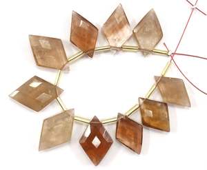 Gema de topacio Imperial Natural, 10 piezas, forma de cometa facetada, hecho a mano, fabricación de joyas, cuentas de Briolette, venta al por mayor - Product Image 5