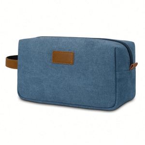 Bolsa de Aseo de Viaje Resistente de Lona Vintage - Neceser Personalizado con Serigrafía para Hombres y Mujeres, Logotipo Personalizado Disponible - Product Image 2