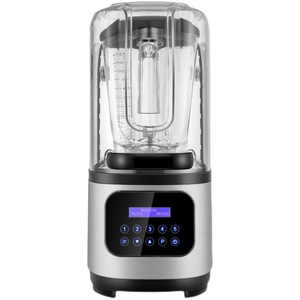 Mesin Slush Komersial Khusus Toko Teh Susu, Peredam Suara, Otomatis Penuh, Pembuat Jus, Penghancur Es, Kapasitas 2L - Product Image 5