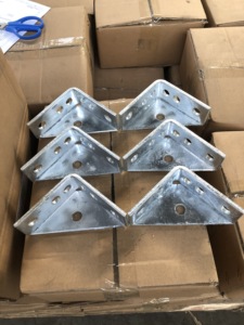 Hot Selling Easy Fixing Hot Dip Galvanized Four Holes Welded Triangular Angle <b>Bracket</b> for Solar Mounting System - Product Image 6