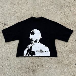 Manufacturer Wholesale Custom Boxy Oversized Washed Printed Boxy Cut Cropped Fit <b>Tshirt</b> Men Comfort Colors T Shirts - Product Image 4