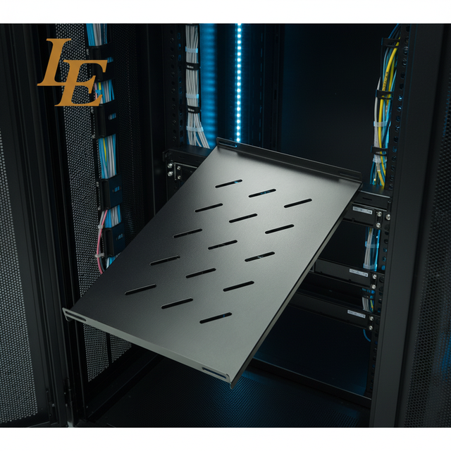 Data Center Metal Server Rack Accessories Sliding Shelf 19 Inch Standard Adjustable Keyboard Tray Cold Rolled Steel in Stock