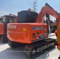 Mini-excavatrice hydraulique sur chenilles d'occasion Hitachi ZX70 ZX75 ZX120 ZX200, idéale pour la construction, modèle Hitachi ZX70-5A