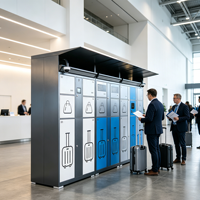 Système de casier à bagages intelligent avec serrure numérique, armoire de rangement en libre-service pour aéroport, hôtel, gare, centre commercial