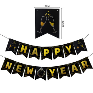 Set di Decorazioni <span class=keywords><strong>per</strong></span> Festa di <span class=keywords><strong>Capodanno</strong></span> 2026, Fiori di Carta a Spirale, Bandierine, Ornamenti a Nido d'Ape, Accessori <span class=keywords><strong>per</strong></span> Foto <span class=keywords><strong>per</strong></span> Decorazioni di <span class=keywords><strong>Capodanno</strong></span> - Product Image 4