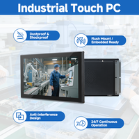 Monitor de Pantalla Táctil Industrial de 10.1 a 32 Pulgadas, PC Todo en Uno con CPU Sin Ventilador N100 J6412, RS232 RS485 para Máquinas Expendedoras HMI