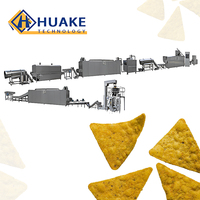 Ligne de production de chips de maïs triangle jaune du Mexique machine de découpe de tranches décontractée frite