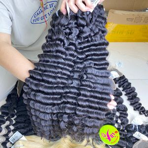 Cheveux humains vierges vietnamiens double bouclés de 16 pouces à bon prix, avec double trame, vente en gros - Product Image 6