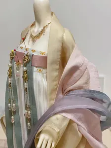 Materiale di seta tradizionale cinese abbigliamento per bambole stile Hanfu per bambole 1/3 BJD bambole 24 pollici