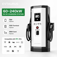 Estaciones de Carga para Vehículos Eléctricos de 120kw, 180kw, 240kw, con Protocolos Ocpp, APP, POS, CCS, GBT, NACS, DC, Montadas en el Suelo, con Balanceo Dinámico de Carga