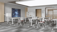 Bureau d'ordinateur pliable à hauteur réglable et personnalisé