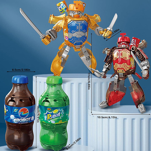 Nouveaux jouets éducatifs STEM, jouets <span class=keywords><strong>robots</strong></span> déformables en forme de bouteilles de boisson, jouets <span class=keywords><strong>robots</strong></span> déformables en forme de canettes de soda, jouets créatifs pour enfants, cadeau - Product Image 2