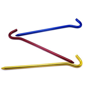 Tùy chỉnh chất lượng cao nhôm Lều Chốt có thể điều chỉnh cắm trại Lều chốt mạ kẽm thép đầy màu sắc lều Cổ Phần cho cắm trại ngoài trời - Product Image 2