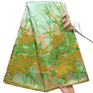 Tissu en dentelle de cordon guipure, broderie autrichienne, polyester, technologie jacquard, dentelle pour robe de mariée - Product Image 4