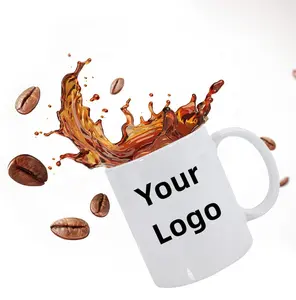 Anpassbare weiße Tassen Großhandel 15 oz Sublimation becher leer 11 oz weiße Keramik Bulk Kaffeetassen Tassen