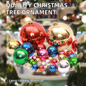 Ensemble de 6 boules de Noël en plastique de haute qualité avec impression UV, décorations suspendues pour arbre, <span class=keywords><strong>Bolas</strong></span> De Navidad Lisas 6cm - Product Image 5