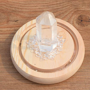 Nouveau Style LED Cristal Supports <span class=keywords><strong>De</strong></span> Lampe Naturel Feng Shui Amour Cristal Image Art Collection Chandelier Bougeoir - Product Image 3