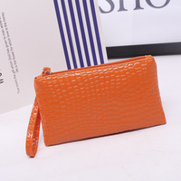 Produsen penjualan terlaris tas genggam wanita dompet kulit dompet ponsel murah dengan dompet ritsleting untuk wanita grosir
