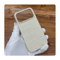 Étui pour iPhone 18 17 Pro Max en cuir d'alligator/crocodile véritable, de haute qualité, exotique, conçu sur mesure, avec aimant