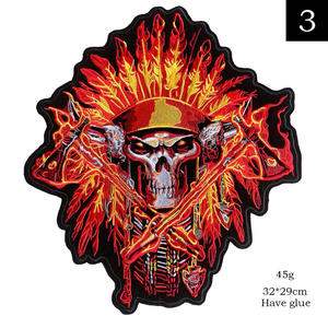 Patch brodé avec logo <span class=keywords><strong>Harley</strong></span>, avec fil à broder, patch dorsal pour équipe de moto, pour vêtements et accessoires de veste - Product Image 4