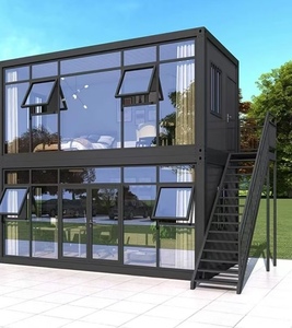Casa Prefabricada Modular <span class=keywords><strong>de</strong></span> Lujo <span class=keywords><strong>de</strong></span> 20 pies, Desmontable, para Campamento, Casa Pequeña Hecha <span class=keywords><strong>de</strong></span> Panel Sándwich Resistente - Product Image 1