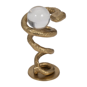 Scultura decorativa a forma di serpente in metallo per la casa, il bagno, l'ufficio, il soggiorno. - Product Image 3