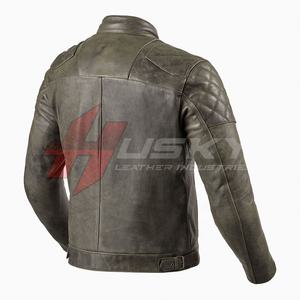 2023 Top vente conception personnalisée veste de course qualité supérieure en cuir véritable imperméable coupe-vent Auto grande taille vêtements de sport - Product Image 6