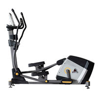Máquina Elíptica Manual Comercial |   Bicicleta Elíptica de Alta Resistencia con Frenado Magnético y Pantalla LED para Entrenamiento Cardiovascular en Gimnasio