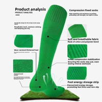 Chaussettes de football respirantes de haute qualité avec logo de manchette Chaussettes de sport d'hiver résistantes à l'usure