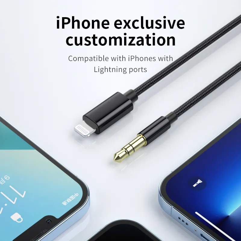 Lighting to 3.5 mm Aux Headphone Jack Adapter Headphone Jack Adapter for iphone13
