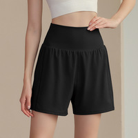 Shorts décontractés amples pour femmes avec logo personnalisé, taille haute, respirants, avec cordon de serrage et poches latérales, confortables pour la détente, la marche et la plage
