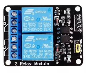 Modul Relay 2 Saluran DC 5V 12V Berkualitas Tinggi dengan Optocoupler Papan Ekspansi Pemicu Tingkat Rendah - Product Image 2