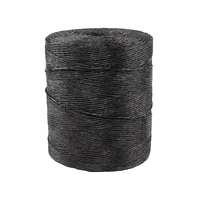 Corde en polypropylène PP pour l'agriculture, corde en raphia plastique noire et jaune, ficelle pour ensacheuse de foin, ficelle pour bananes, corde torsadée pour l'emballage de la paille