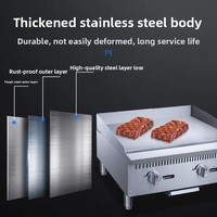LIANGONG Fabrikası ABD/AB Standart Gazlı Izgara Modeli DCGM36 30000W CSA Sertifikalı Batı Mutfağı Otel Mutfak Ekipmanı
