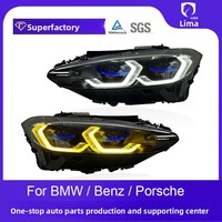 Nouveau phare JINLANG G22 pour Série 4 G22 G23 G26 M4, assemblage laser LED 12V 50W modifié, œil doré bicolore
